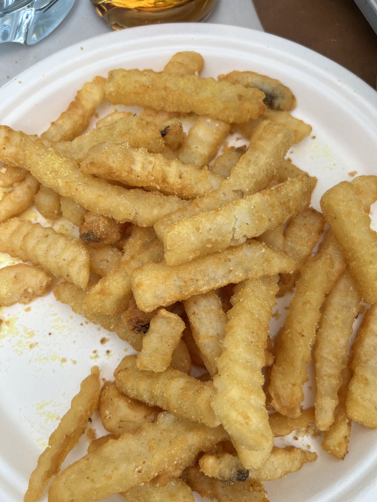 A bowl of hot chips filling the frame
